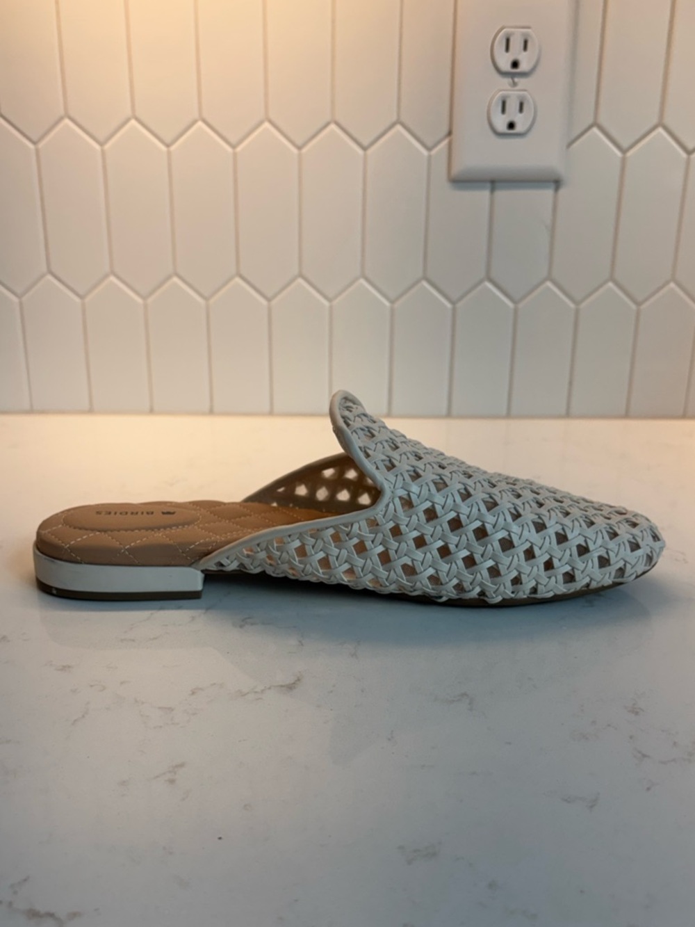 EUC Birdies Phoebe Woven Mules. Ecru. Size 10.5. Retail price $145. - Picture 7 of 8